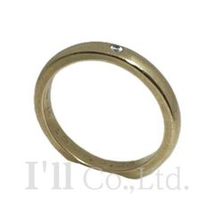 Tiffany&Co.　ティファニー　スタッキング　バンド　リング　60016273　750YG　1Pダイヤモンド0.02ct　10号　ブランドジュエリー　指輪　ウェディング　K18YG　Au750　イエローゴールド　18金【中古】【74848】