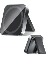 ★MOKOTOP ワイヤレス充電器 3in1 折り畳み式 Magsafe充電器 置くだけ充電 マグセーフ充電器 方型 マグネット式 急速充電 15W/10W/7.5W/5W TypeC端子 2台同時充電