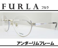 ケース付◆ FURLA フルラ ◆メガネフレーム VFU-797J-0I88 (シャーリングライトゴールド/ セミマットライトグレー)
