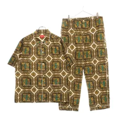 SUPREME (シュプリーム) 22SS Regency Pajama Set リージェンシー パジャマ セットアップ 総柄 イエロー/ブラックのサムネイル