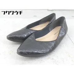 ◇ RODE SKO ロデスコ 型押し フラット パンプス （22ｃｍ相当） ブラック レディース 【中古】 【1105130009141】