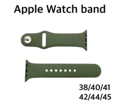 アップルウォッチ ラバーバンド ラバーベルト カーキ