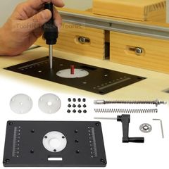 【特価商品】トリマー昇降アクセサリー インサートプレート セット DIY道具 ルーターテーブル 材料加工 FTtool HRGJ63-2Z