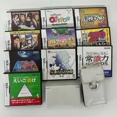 NG R115-NG1-258 ゲームソフト10点 DSLite 本体 動作確認済み えいご漬け 超ネプリーグ 漢検 SUDOKU 大人の常識力トレーニングDS 逆転裁判 おいでよどうぶつの森 Qさま<!-利用不可文字-!>DS