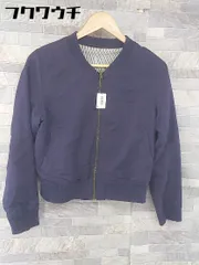 ◇ one after another NICE CLAUP リバーシブル 長袖 ジップアップ ジャケット ネイビー系 レディース 【中古】 【1103150009585】
