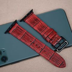 腕時計革ベルト アリゲーター ワニ革 時計バンド 本革 腕時計バンド 交換ベルト レザーベルト レザーバンド 凹凸型  凹凸型 弓カン 特殊形状 交換用工具付 9mm~29mm