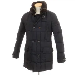 MOORER新品未使用ウールソフトメルトンレイヤードダウンPコート　サイズ48 forksy.】メルトンオーバーサイズセーラーPコート forksy.│MONO