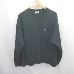 ◇ ⊇ THE CRAFT CREW ザクラフトクループロダクツ ワッペン有 長袖 クルーネック長袖セータ サイズＬ ブラック系 メンズ E  【1507250011323】