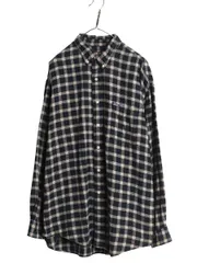 【お得なクーポン配布中!】 90s チャップス ラルフローレン チェック ボタンダウン フランネル シャツ メンズ XL / オールド ポロ 長袖シャツ ネルシャツ 大きいサイズ