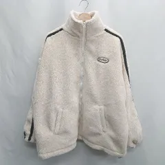 ◇ ⊇ GRL グレイル ジップアップ 長袖 ボアジャケット サイズF ホワイト レディース E  【1502180024986】