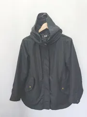 ◇ ⊇ NICE CLAUP ナイスクラップ シンプル 長袖 ブルゾン サイズＭ ブラック レディース E  【1505290031851】のサムネイル