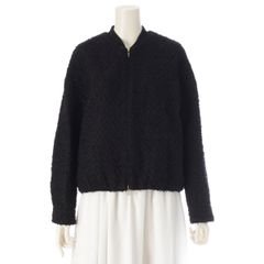 ドゥロワー 24SS RESORT1 ファンシーツイード ジップアップ ブルゾン ジャケット 6522-299-0865 ブラック 38【中古】のサムネイル