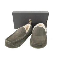 アグ UGG 箱付き アスコット モカシン ムートン スリッポン 126280 UG1763BM10334302 ASCOT  デッキシューズ 靴 ボア 秋冬 スエード 9 27.0㎝ ダークカーキのサムネイル