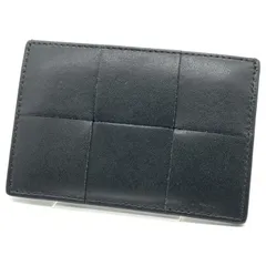 BOTTEGA VENETA ボッテガヴェネタ イントレチャート レザーカードケース ブラック