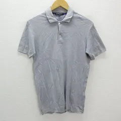 y■ユナイテッドアローズ/UNITEDARROWS B&Y  半袖ニットポロシャツ■灰【メンズM】MENS/細身/74【中古】