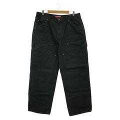 【中古】Supreme Canvas Double Knee Painter Pant W36 ブラック[17]