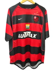 NIKE (ナイキ) CR フラメンコ ゲームシャツ 半袖 ポリエステル UK製 L レッド ブラック メンズ/027