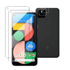 【人気商品】(2枚入)＋ カメラフィルム ガラスフィルム (2枚入) 99.9%高透過率 ピクセル4a 5G 5g 用 強化ガラス pixel4a5g pixel4a 液晶保護フィルム 硬度9H 指紋防止 Google 高感度 気泡ゼロ (Google 【2枚