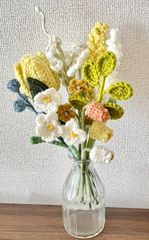 枯れない毛糸のブーケ💐