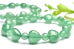 癒やしカラー グリーンアベンチュリン 12x12(丸玉6.5)mm ハート ブレスレット 1個売り パワーストーン 天然石 _BG4662