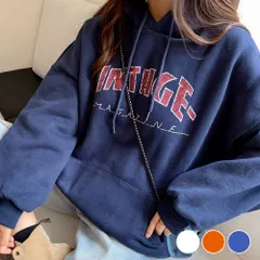 レッドカラーフロントロゴ オーバーサイズ フーディ パーカー ユニセックス 男女兼用 TA382Pのサムネイル