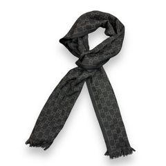 国内正規 GUCCI GG柄 ウール マフラー 100995 グッチ 48410A1のサムネイル