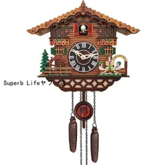 鳩時計 おしゃれ 掛け時計 北欧 カッコウ 本格 本格ふいご式 木製 カッコークロック ハウス型