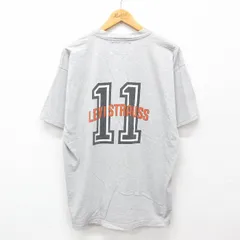 XL/古着 リーバイス Levis 半袖 ビンテージ Tシャツ メンズ 00s ビッグロゴ コットン クルーネック グレー 霜降り 24jul17 中古