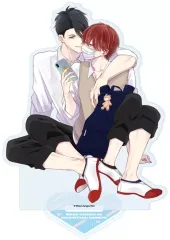 【中古】アクリルスタンド・アクリルパネル 02.才川綴＆佐山圭悟(公式イラスト) アクリルスタンド 「マスク男子は恋したくないのに」