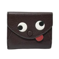 【極美品】アニヤハインドマーチ 長財布 ウィンク スマイル 黒 レザー タッセル Anya Hindmarch アニヤ・ハインドマーチ スマイルモチーフ 長