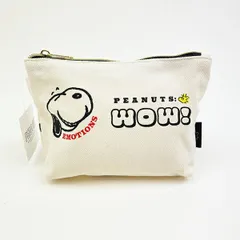 スヌーピー 帆布 船形ポーチ フェイス SNOOPY 小物入れ