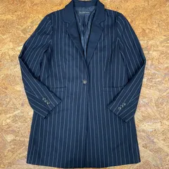 UNITED ARROWS Green Label Relaxing ストライプ コート 40 ネイビー ユナイテッドアローズ  グリーンレーベルリラクシング レディース Ladiesのサムネイル
