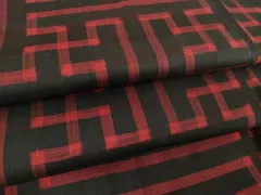 平和屋着物●本場大島紬　龍郷絣　秋名バラ　正絹　逸品　DAAS3283ps