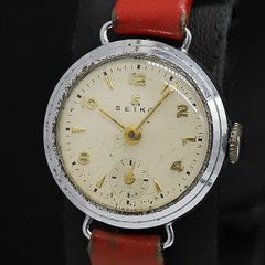 SEIKOセイコー Sマーク 手巻き15石 スモセコ 鶴印 レディース 腕時計