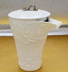 匠の蔵　純白の舞　渦紋様酒器