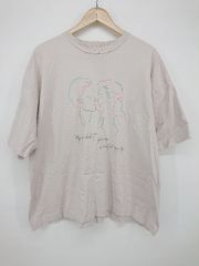 ◇ EMMA CLOTHES 엠마 클로즈 프린트 유니섹스 반소매 T셔츠 컷소우 사이즈 M 그레이지 맨즈 P [1308160074077]