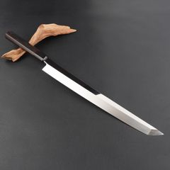 11190柳刃包丁 尺二 刺身包丁 鏡面仕上げ 刃は究極の切れ味黒檀黒水牛八角柄 楽天市場】切付柳刃包丁 尺（刃渡り300mm）通常鏡面仕上げ 本刃付け