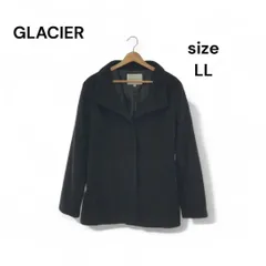 美品 大きめサイズ GLACIER ブラックコート LLサイズ