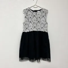 Catherine Cottage キャサリンコテージ 130 ドレス　ホワイト ブラック かわいい 女の子 ノースリーブ ワンピース 卒園式 入学式 発表会 結婚式