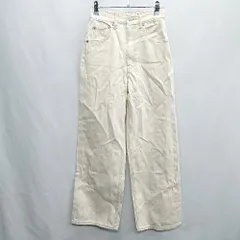 ◇ Θ AZUL BY MOUSSY アズールバイマウジー カラーデニム サイズS オフホワイト レディース E  【1410100048892】