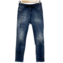 美品 DIESEL ディーゼル KRAILEY JOGG BOYFRIEND ストレッチ ダメージ加工 ジョグジーンズ デニムパンツ W23 インディゴ レディース 古着 中古 USED