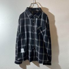 80s 90s Y2K チェック柄コットンフランネルシャツ サイズL