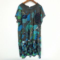 【訳あり】トクコプルミエヴォル チュニック 魚柄 モザイクアート調 9号 半袖 訳あり】トクコプルミエヴォル チュニック 魚柄 モザイクアート調 9号