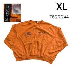 H＆M古着NASAプリントトレーナーXLオレンジ  TS00044