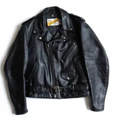 美品/現行✨【米国製】schott ライダース トラッカー キルティング 38 schott ショット 80～90's USA製 バイカータグ 後期 618 LEATHER