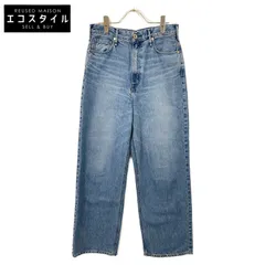 upper hights アッパーハイツ 23SS THE NIECE ブルー ワイドシルエット ハイライズストレートデニム 25