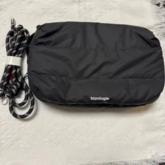 【２点セット】 トポロジー  topologie Bottle Sacoche Large  Black puffer（ストラップ付き)