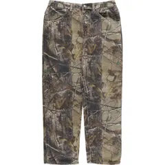 古着 ラングラー Wrangler PRO GEAR リアルツリーカモ 迷彩柄 テーパードデニムパンツ メキシコ製 34x30 メンズw33相当/eaa545023