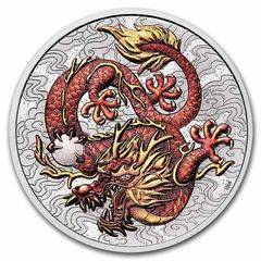 2025年 鳳凰 フェニックス 彩色カラー版 1オンス銀貨 純銀 限定1000枚