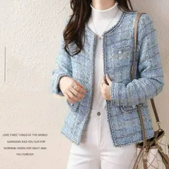 ジャケット レディース 長袖  コート 襟なし ノーカラージャケット ライトアウター スーツコート ショート丈 ツイード ママスーツ 結婚式 オフィス カジュアル  通勤 入園式 卒園式 入学式 卒業式 春 秋 通勤 xkmily160☆DZ10